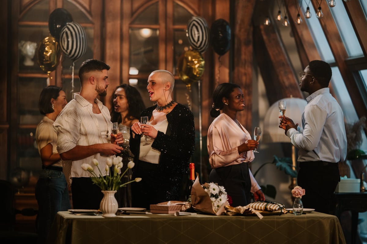 Professionals connecting at a curated event